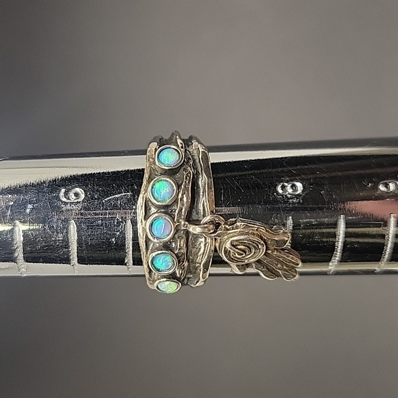 Or Paz Hamsa opal ring - Picture 5 of 7